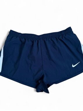 Nike mens Fast 2" Dri-Fit Lined blue Running Shorts